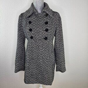 Guess - Tweed Pea Coat - Houndstooth